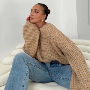 NWT Princess Polly Calvary Sweater Beige